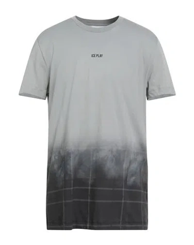 Ice Play Man T-shirt Grey Size 3xl Cotton In Gray