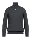 Ice Play Man Turtleneck Charcoal Size 3xl Virgin Wool In Gray