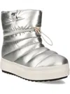 Ice Play Quilted Metallic-effect Boots In Gray