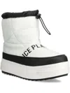 Ice Play Quilted Platform Boots In White