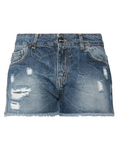 Ice Play Woman Denim Shorts Blue Size 25 Cotton