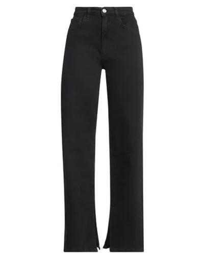 Ice Play Woman Jeans Black Size 30 Cotton, Elastane