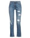 Ice Play Woman Jeans Blue Size 30 Cotton, Elastane In Blue