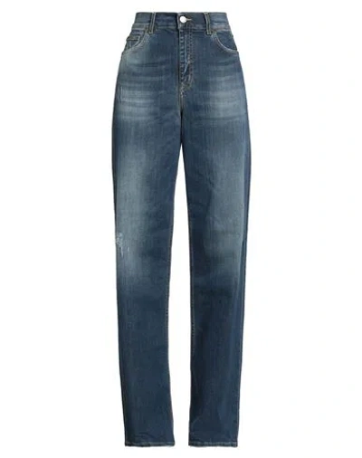 Ice Play Woman Jeans Blue Size 31 Cotton, Elastane