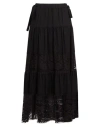 Ice Play Woman Maxi Skirt Black Size 4 Viscose, Polyester
