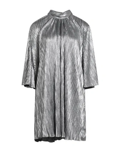 Ice Play Woman Mini Dress Silver Size 8 Polyester