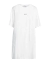 Ice Play Woman Mini Dress White Size M Cotton In White