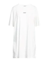 Ice Play Woman Mini Dress White Size M Cotton In White