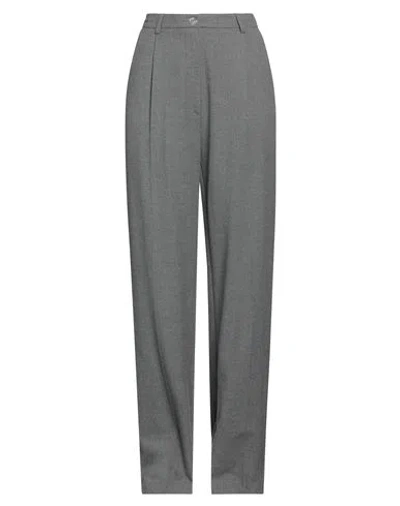 Ice Play Woman Pants Grey Size 4 Polyester, Viscose, Elastane In Gray