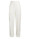 Ice Play Woman Pants Ivory Size S Cotton, Polyester In White
