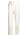 Ice Play Woman Pants Ivory Size L Cotton, Polyester, Elastane In White