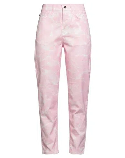 Ice Play Woman Pants Pink Size 28 Cotton, Elastane