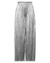 Ice Play Woman Pants Silver Size 6 Polyester In Silver