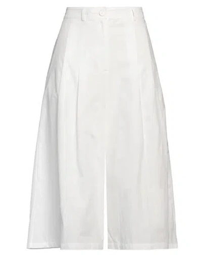 Ice Play Woman Pants White Size 10 Cotton