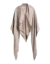 Ice Play Woman Scarf Blush Size - Acrylic, Modal, Viscose, Wool In Brown