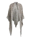 Ice Play Woman Scarf Khaki Size - Acrylic, Modal, Viscose, Wool In Beige