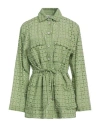 Ice Play Woman Shirt Green Size 8 Cotton, Polyester In Green