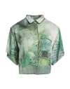 Ice Play Woman Shirt Green Size 8 Viscose In Green
