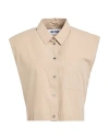 Ice Play Woman Shirt Khaki Size 8 Cotton