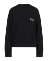 Ice Play Woman Sweatshirt Black Size L Cotton, Polyester In Black