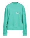 Ice Play Woman Sweatshirt Green Size L Cotton, Polyester In Green