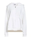 Ice Play Woman Sweatshirt White Size L Cotton, Polyester