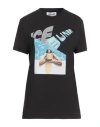 Ice Play Woman T-shirt Black Size L Cotton In Black