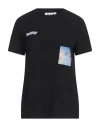 Ice Play Woman T-shirt Black Size S Cotton In Black