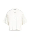 Ice Play Woman T-shirt Ivory Size S Cotton, Polyester In White