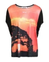 Ice Play Woman T-shirt Orange Size L Polyester, Elastane In Orange