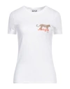 Ice Play Woman T-shirt White Size L Cotton, Elastane In White