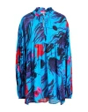 Ice Play Woman Top Azure Size 4 Viscose In Blue