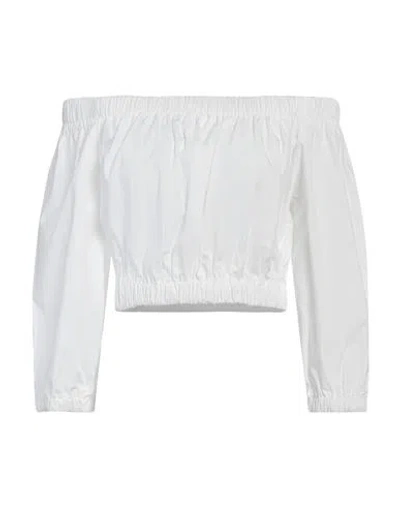 Ice Play Woman Top White Size 8 Cotton