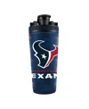 Ice Shaker Houston Texans 26oz. 4d Stainless Steel  Bottle In No Color