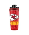 Ice Shaker Kansas City Chiefs 26oz. 4d Stainless Steel  Bottle In No Color