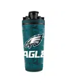 Ice Shaker Philadelphia Eagles 26oz. 4d Stainless Steel  Bottle In No Color