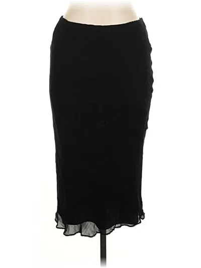 Pre-owned Ice Silk Skirt In Black