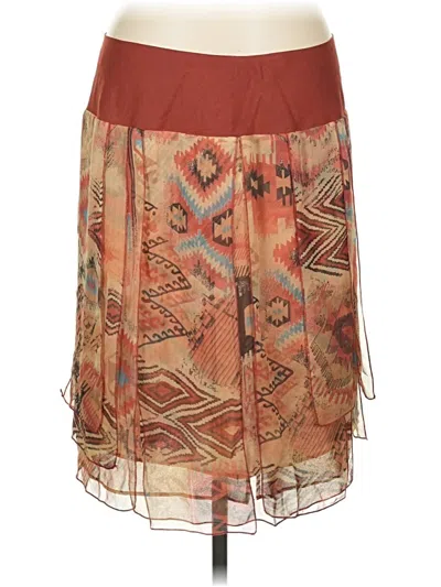 Pre-owned Ice Silk Skirt In Brown