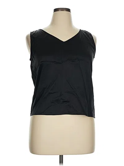 Pre-owned Ice Sleeveless Top Black V Neck Tops