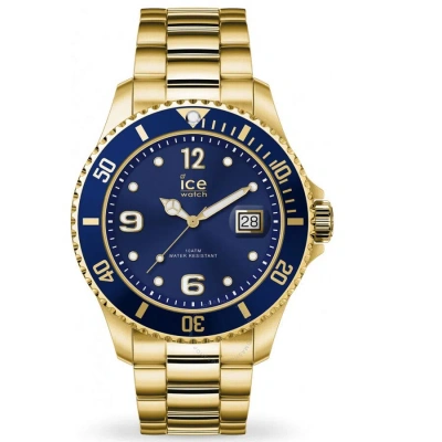 Ice-watch Ice Quartz Blue Dial Men's Watch 016762 In Blue / Gold / Gold Tone