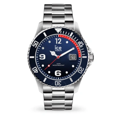 Ice-watch Open Box -  Quartz Blue Dial Stainless Steel Men's Watch 017324 In Black / Blue / Silver