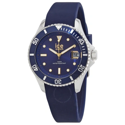 Ice-watch Quartz Blue Dial Unisex Watch 020368 In Blue / Gold Tone