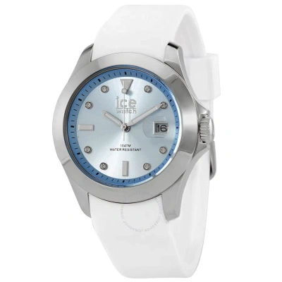 Ice-watch Quartz Crystal Blue Dial Ladies Watch 020380 In Blue / White