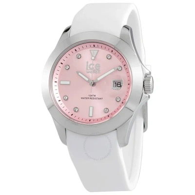 Ice-watch Quartz Crystal Pink Dial Ladies Watch 020382 In Ink / Pink / White
