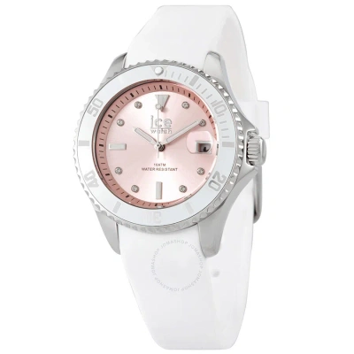 Ice-watch Quartz Crystal Unisex Watch 020366 In Ink / Pink / White