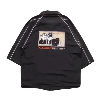 Pre-owned Iceberg 1990s History  Light Jacket In Black