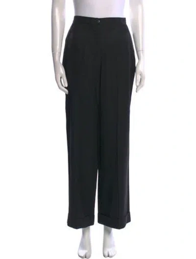 Pre-owned Iceberg 1994 Wide Leg Pants In Black
