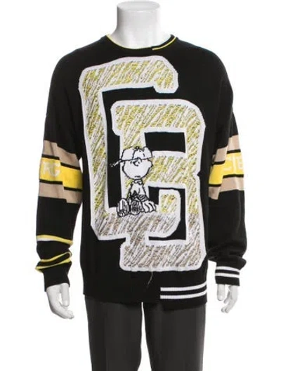Pre-owned Iceberg 2022 Graphic Print Pullover In Black