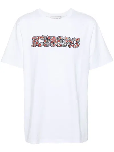 ICEBERG 5D LOGO-EMBROIDERED T-SHIRT