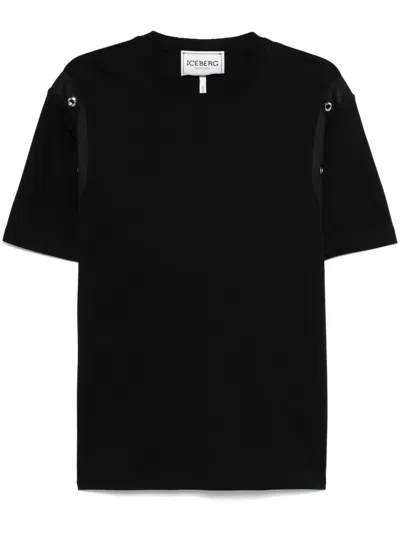 Iceberg 5d T-shirt In Schwarz